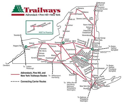 trailways bus route map.